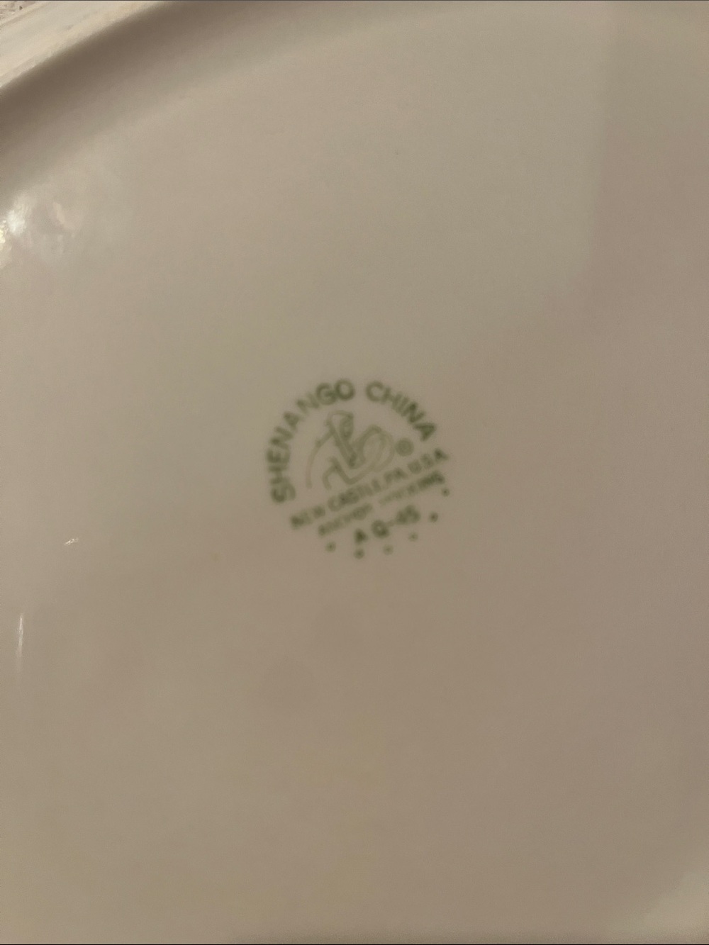 VTG Shenango China White Platters Set of 2 - Picture 3 of 5